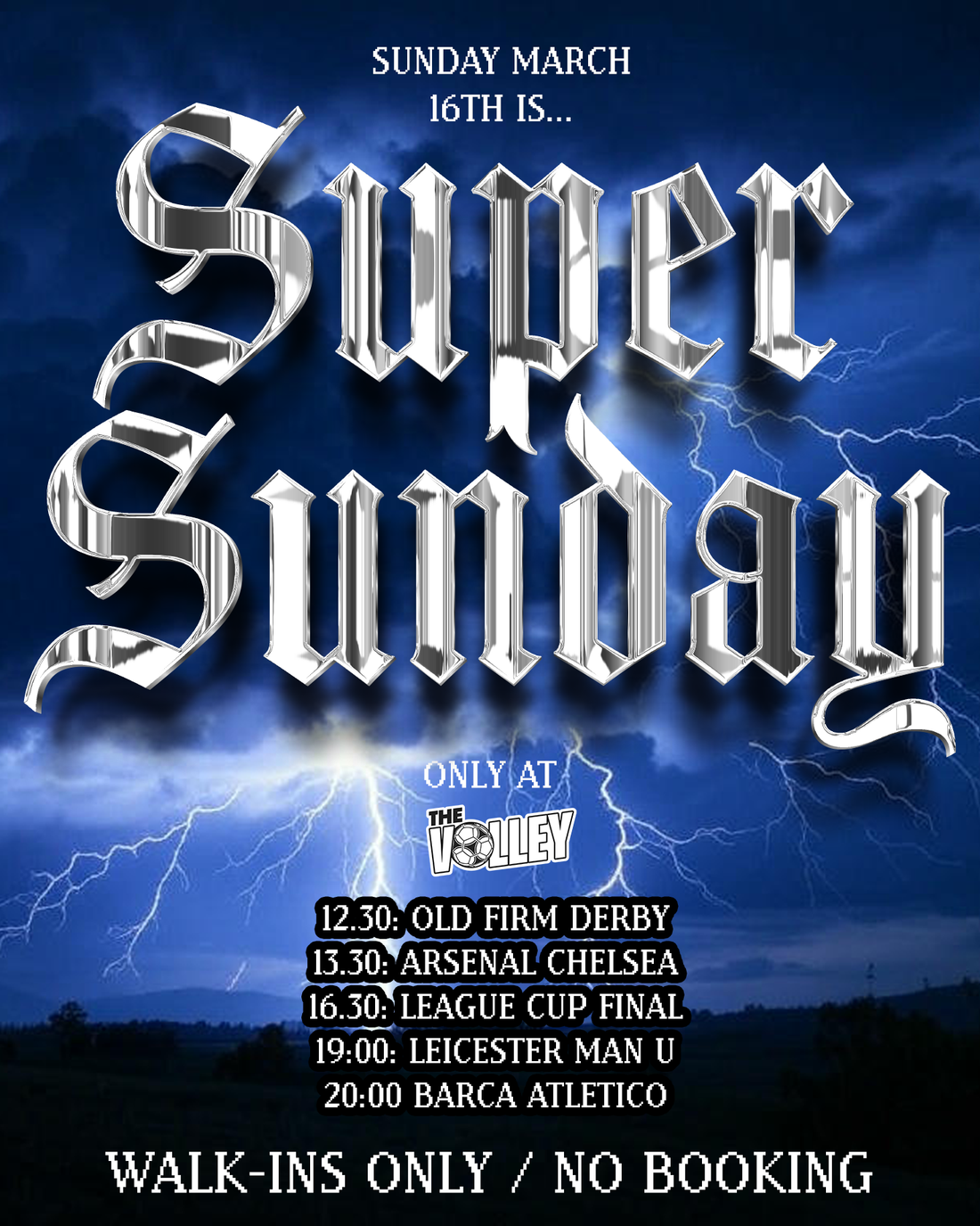 SUPER SUNDAY MARCH 16TH